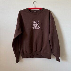 Lonely Ghost Women's Brown and Pink Sweatshirt